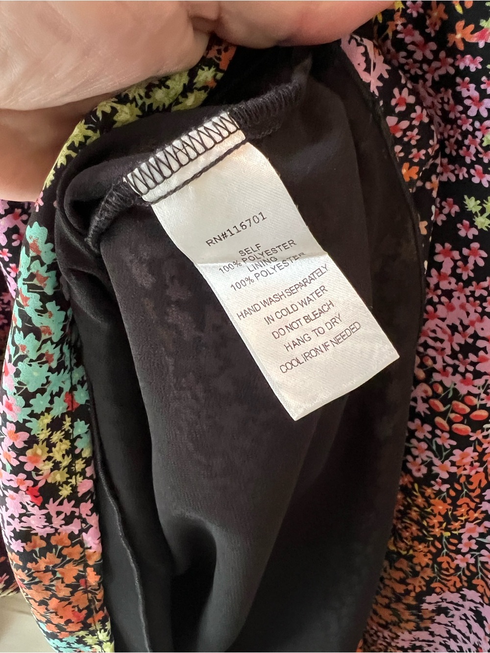 Karlie Multicolor Floral V-Neck Ruffle Blouse - Picture 5 of 5